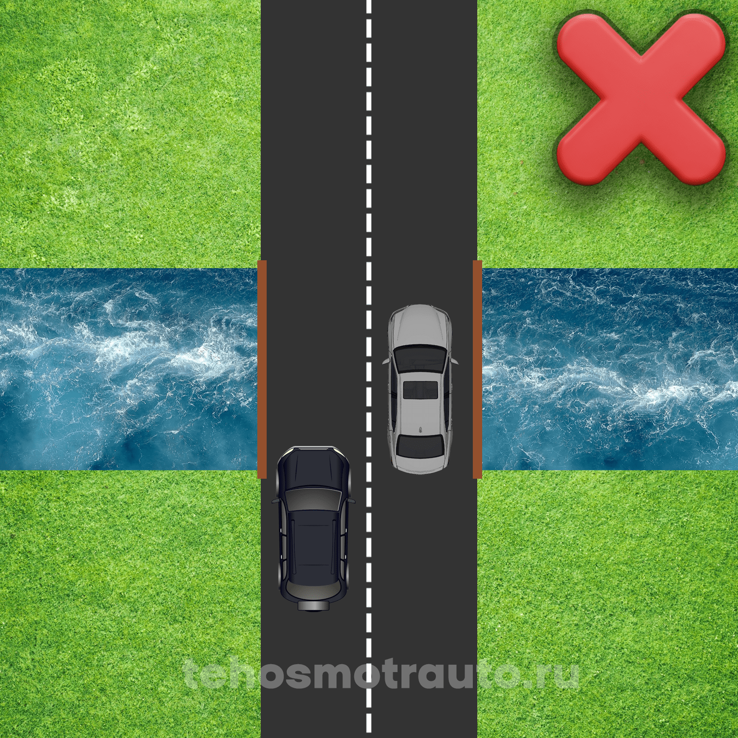 Обгон по мосту